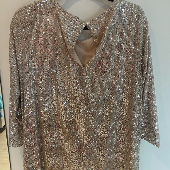 Beautiful Smash & Tess forever frosted sparkle midi dress - size small - Picture 4 of 5